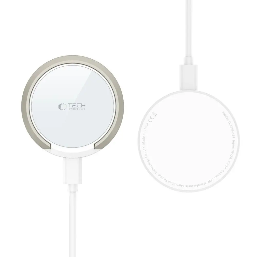 Tech-Protect A33 Magnetisk Trådløs Lader 15W - MagSafe-Kompatibel