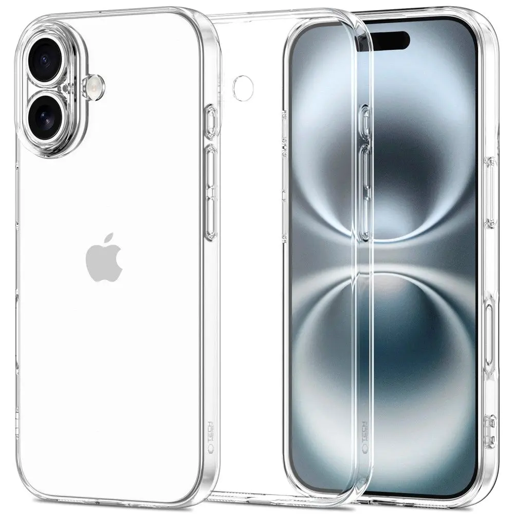 iPhone 17 Tech-Protect Flexair Fleksibelt Plast Deksel - Gjennomsiktig