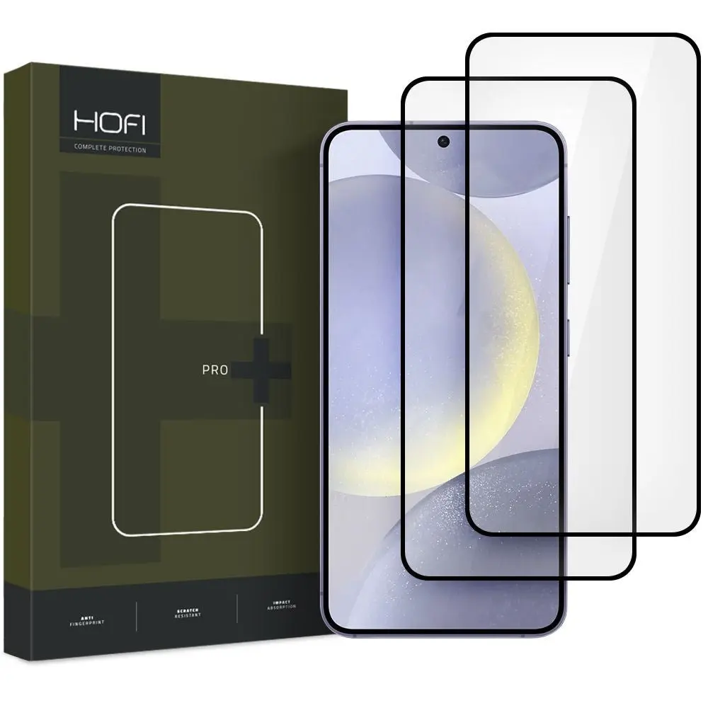 Samsung Galaxy S25 Hofi Glass Pro+ Skjermbeskytter - Case Friendly - 2-Pak