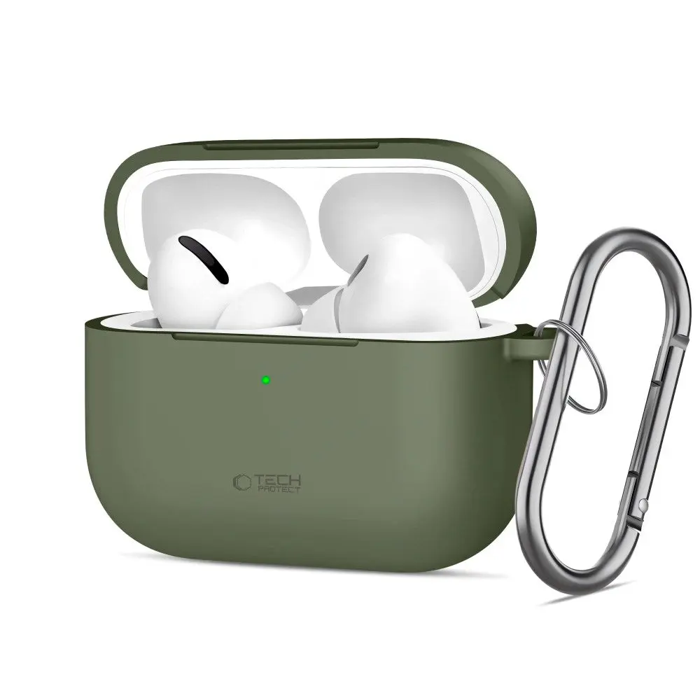 Apple AirPods Pro (3. gen.) Tech-Protect Silicone Hook Deksel - Grønn