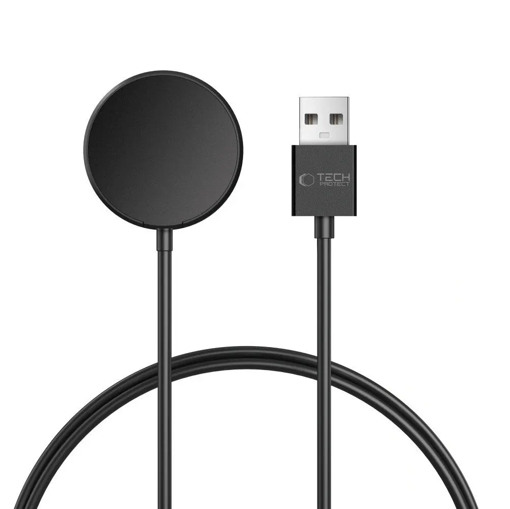 Tech-Protect MC03 Samsung Galaxy Watch-Lader med USB-A / 2,5 W / 1 m - Svart