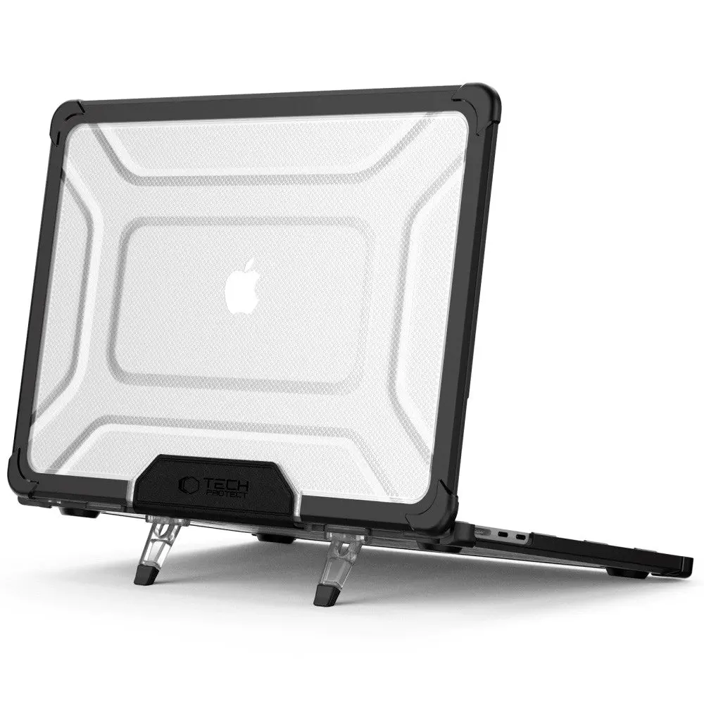 MacBook Air 15" M5/M4/M3/M2 (2026-2023) Tech-Protect SmartShell Pro Deksel - Svart / Gjennomsiktig