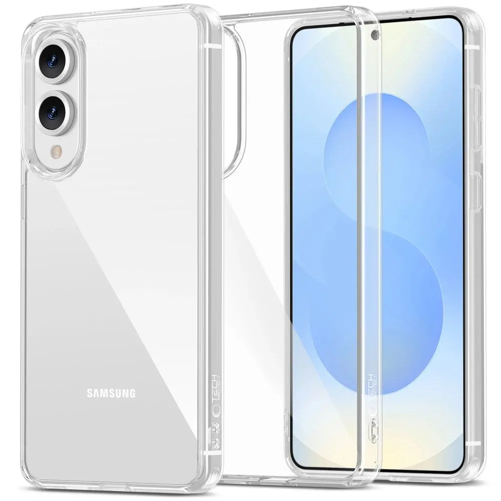 Samsung Galaxy S25 Edge Tech-Protect Flexair Hybrid Deksel - Gjennomsiktig