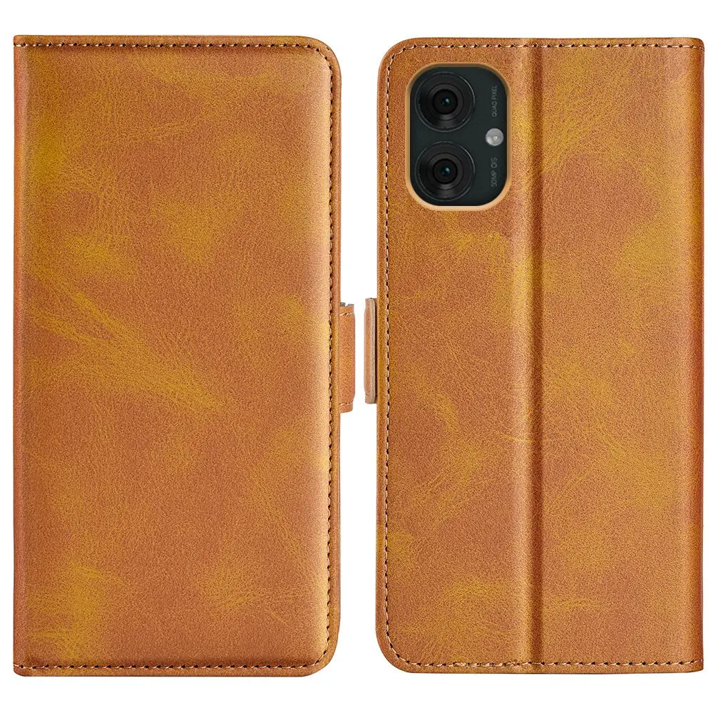 EIDERWOOD Motorola Moto G55 Wallet Flip Deksel i læder med Pung - Brun