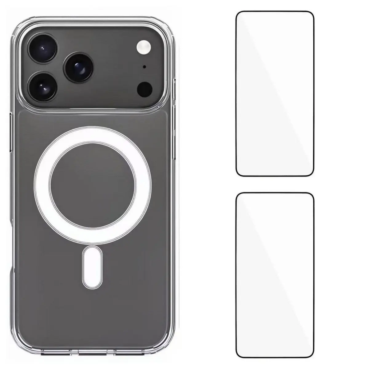 iPhone 17 Pro Hybrid Deksel inkl. 2 x Skjermbeskyttere - MagSafe Kompatibel