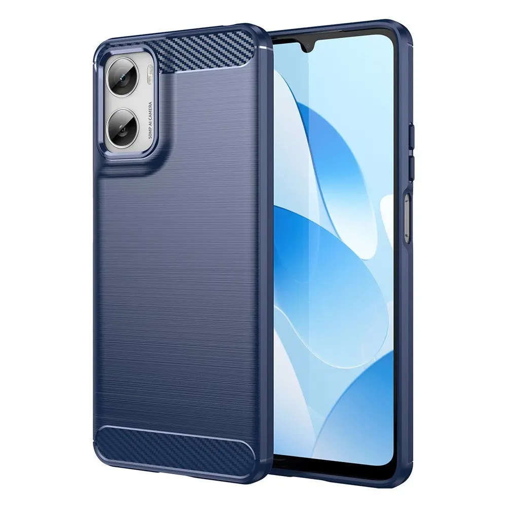 Motorola Moto G06 / G06 Power EIDERWOOD Carbon Fiber Deksel - Blå