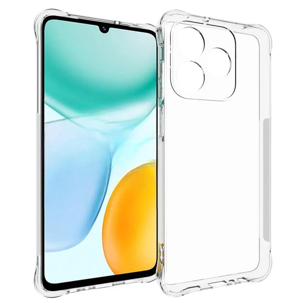 Honor X5c Plus Plast Deksel m. Støtdempende Hjørner - Gjennomsiktig