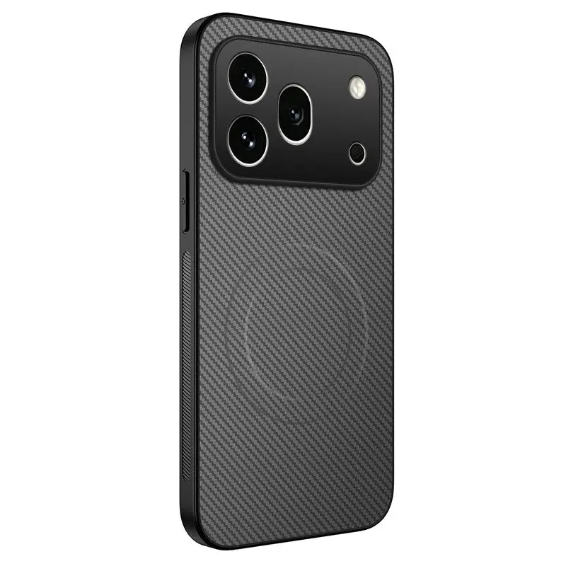 Honor 600 Pro WANLONFENG Deksel med Karbontekstur - MagSafe Kompatibel