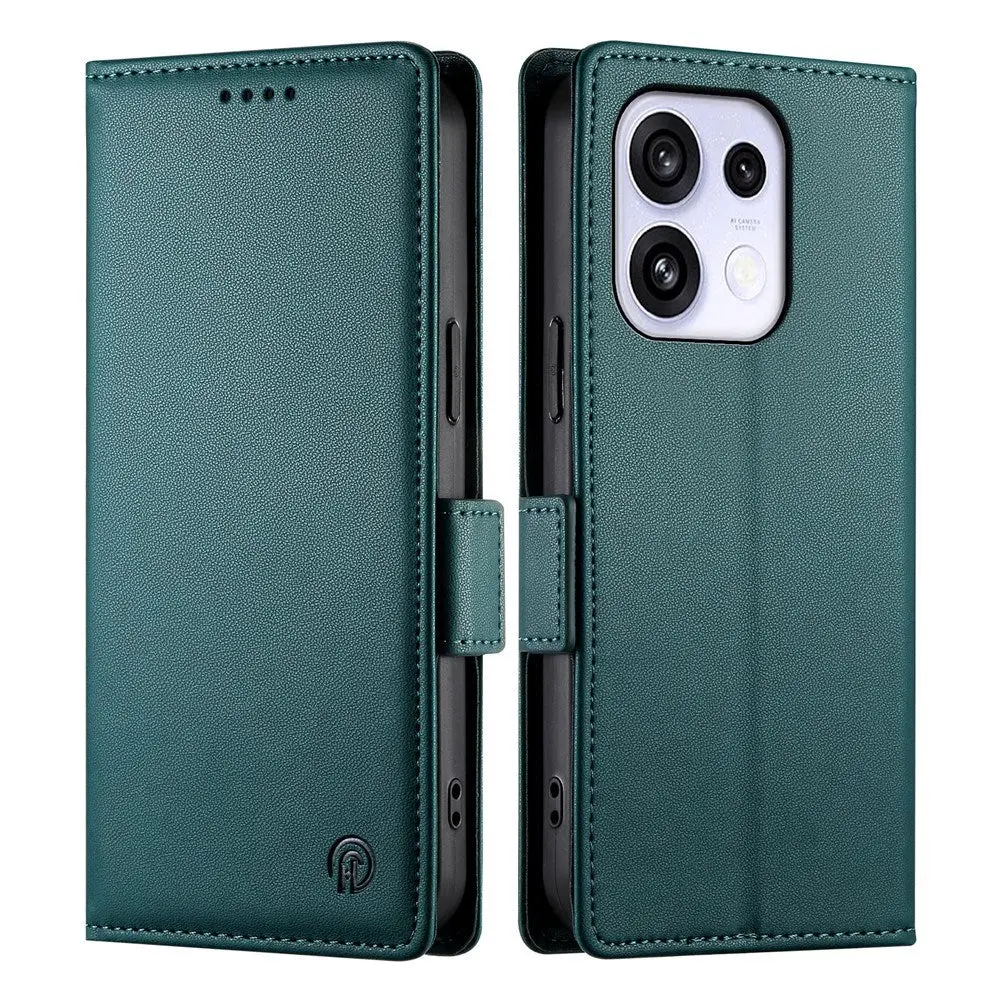 OPPO Reno16 F (5G) EIDERWOOD Kunstskinn Flipdeksel med Kortholder - Grønn