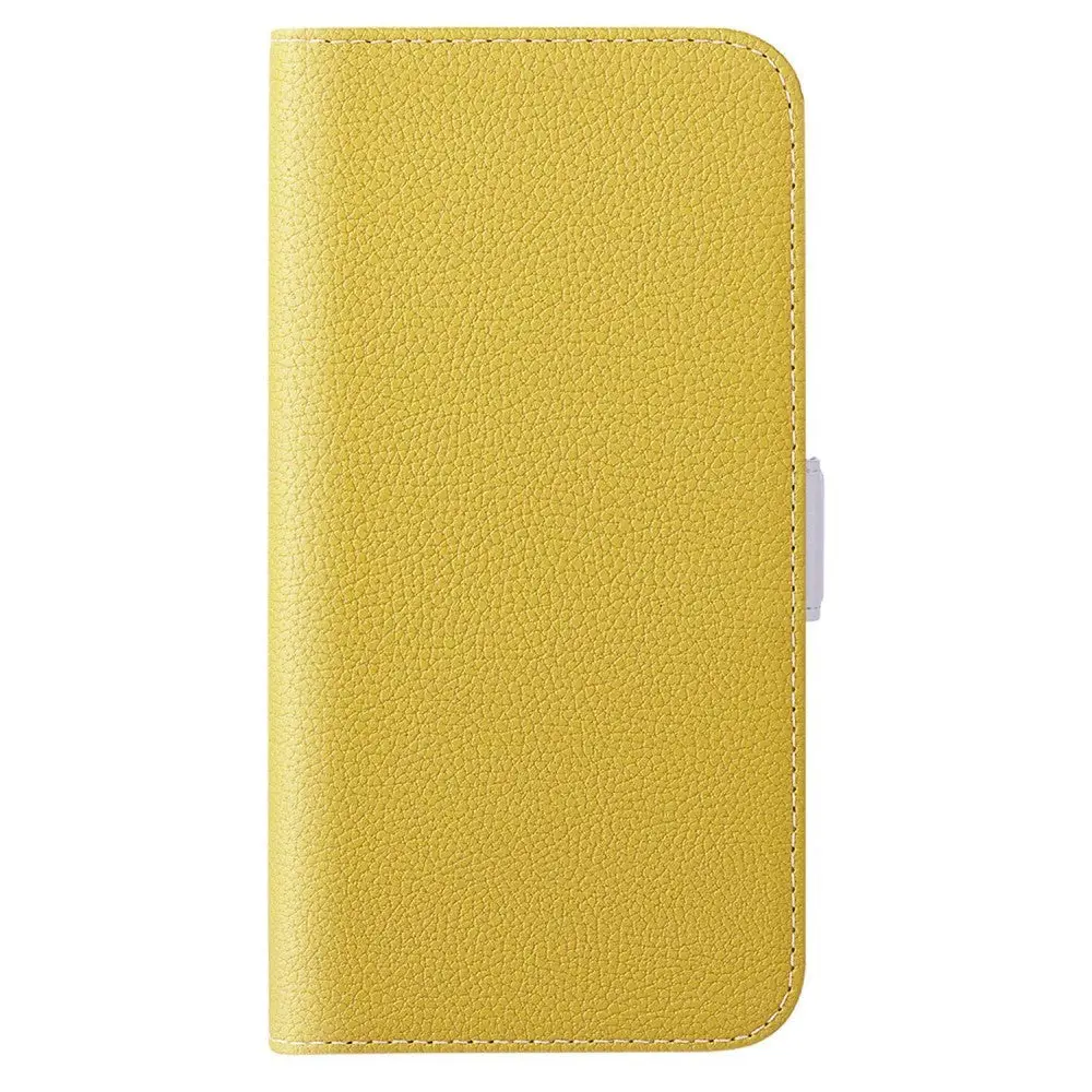 Samsung Galaxy A24 PU Litchi Skin Flip Deksel med Magnetisk Luk - Gul