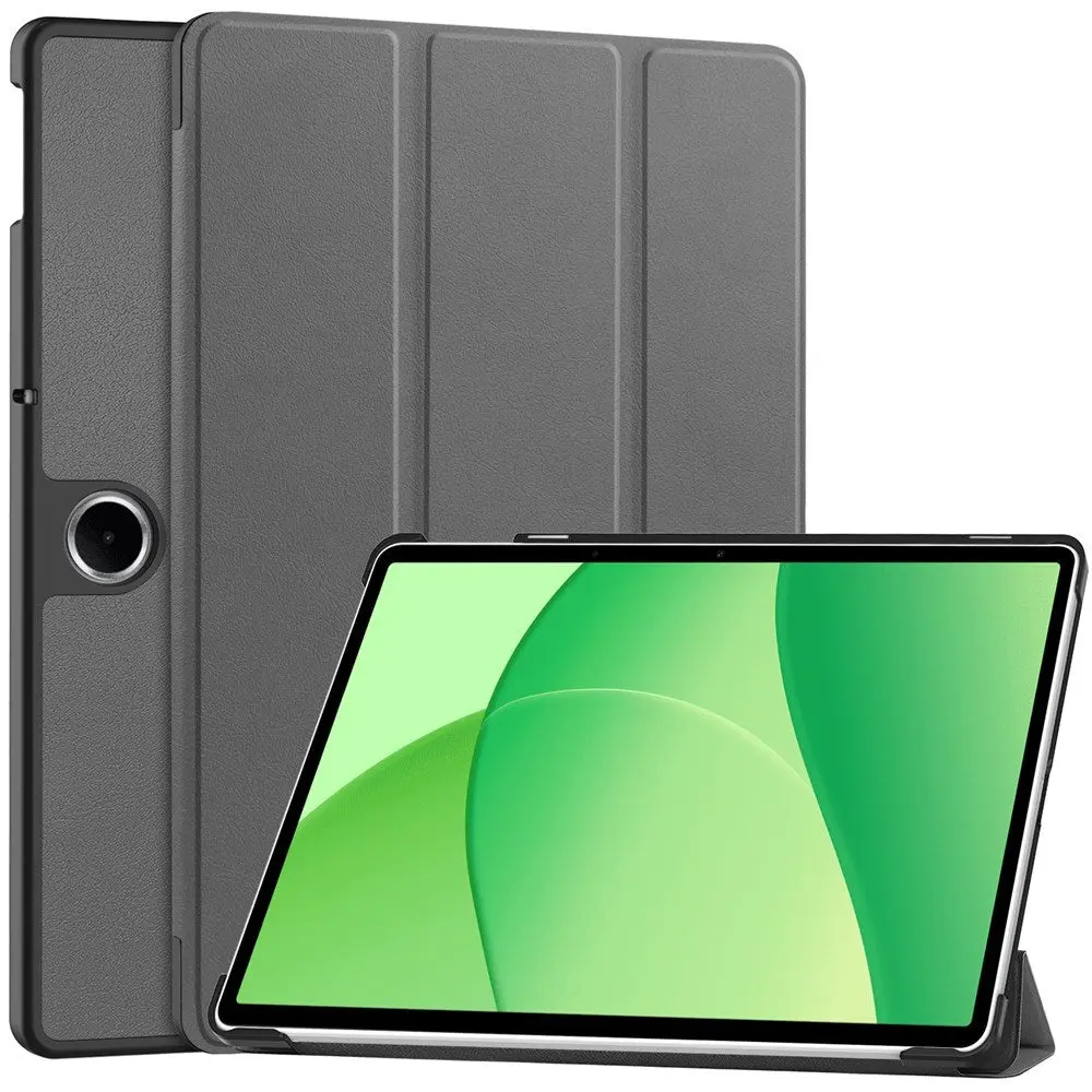 OnePlus Pad Lite / OPPO Pad SE EIDERWOOD Kunstskinn Flip Deksel m. Ståfunksjon - Grå