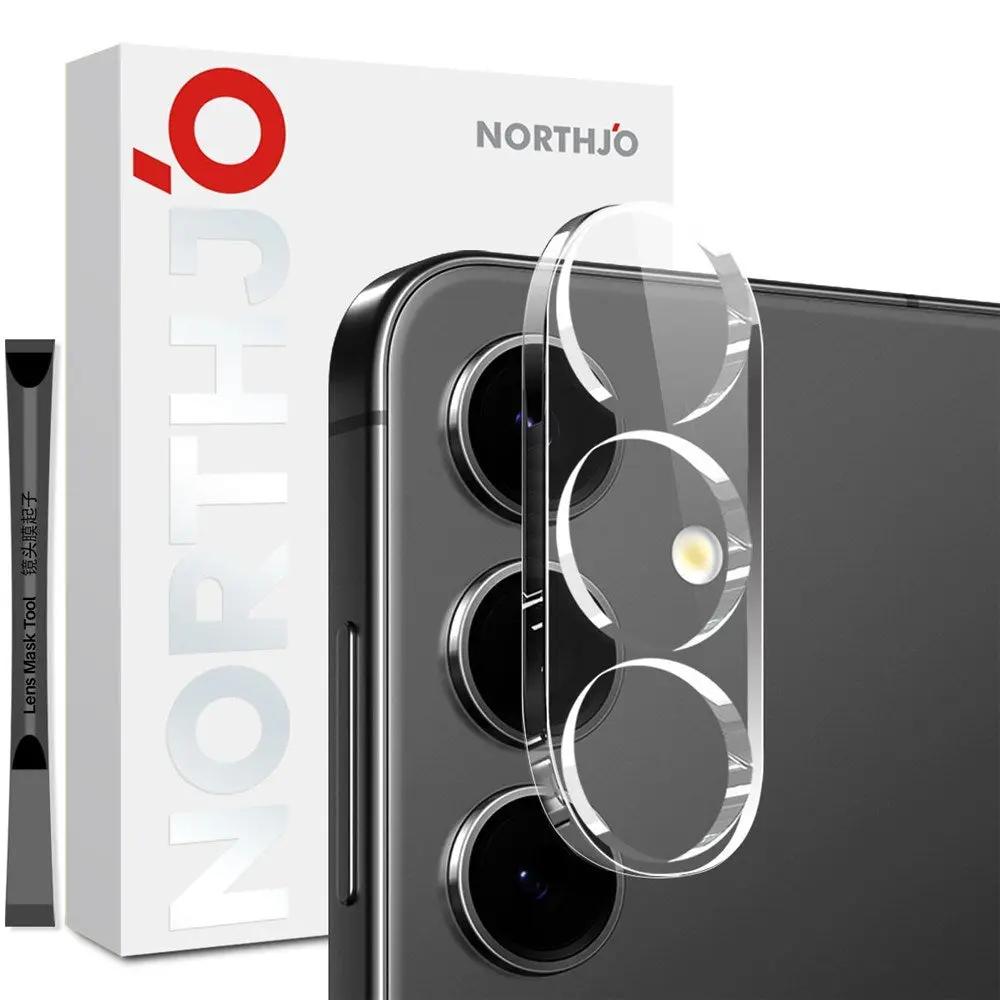 NORTHJO Samsung Galaxy S25 FE Herdet Kameralinse Glass - Gjennomsiktig