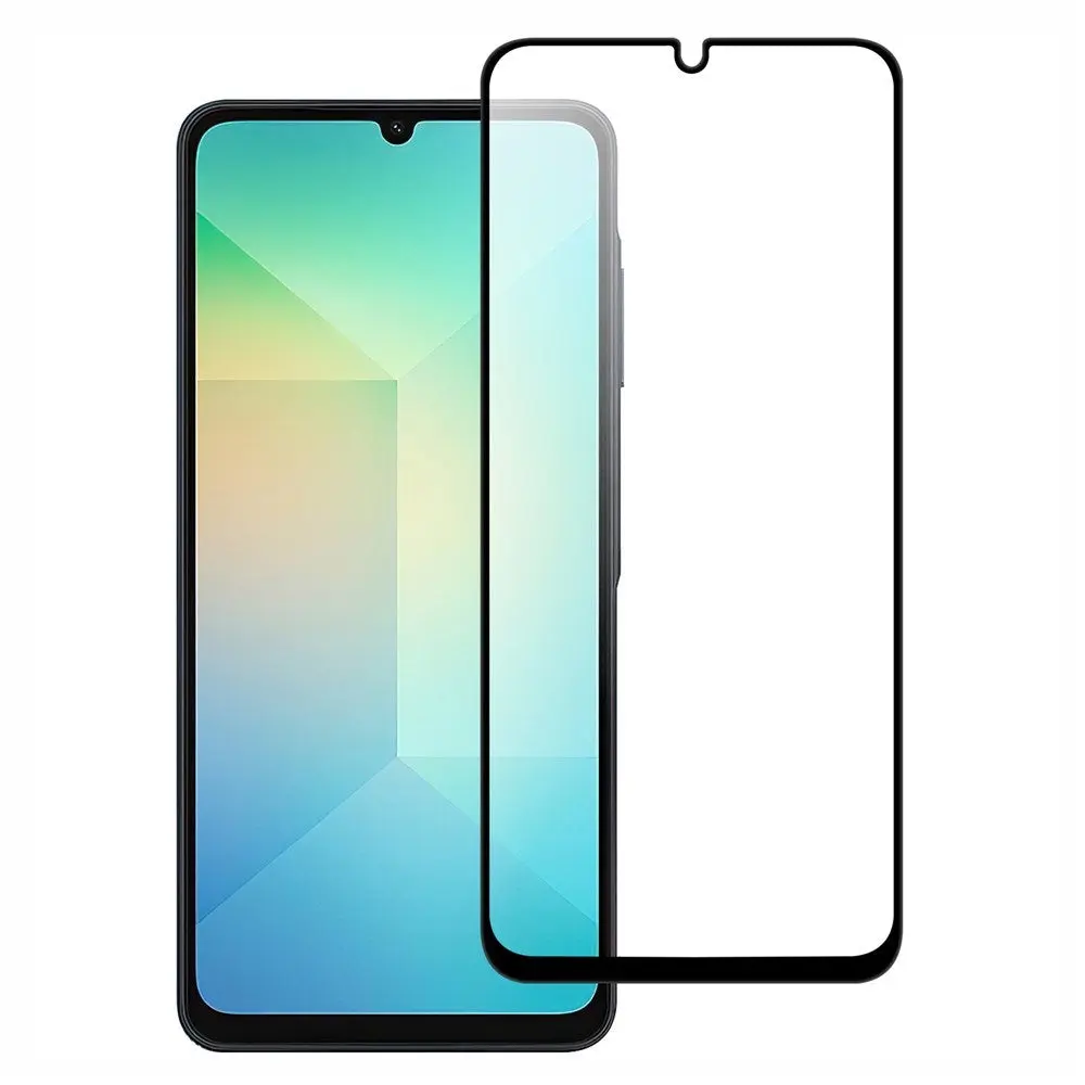 EIDERWOOD Samsung Galaxy A07 Skjermbeskyttelsesglass 9H - Gjennomsiktig / Svart Kant