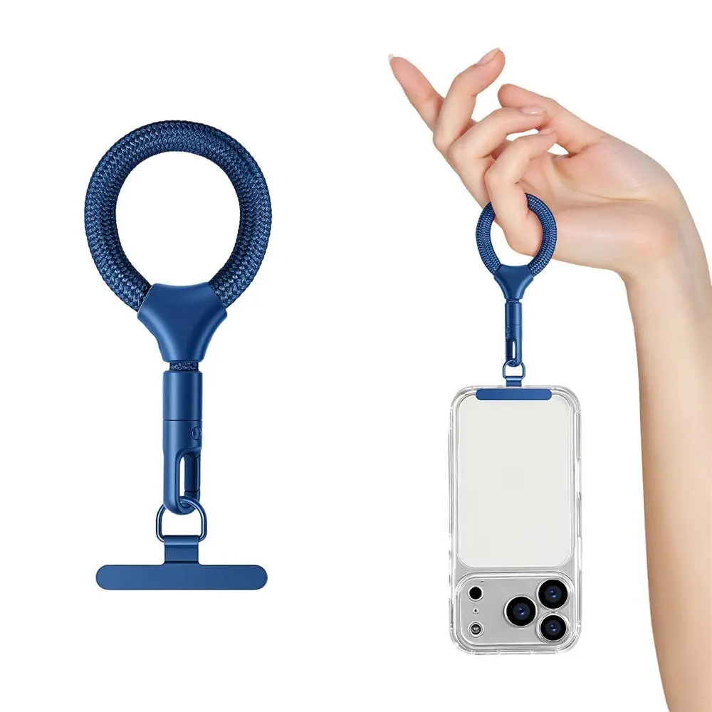 Polyester Fingerstropp til Mobil - 10cm - Blå