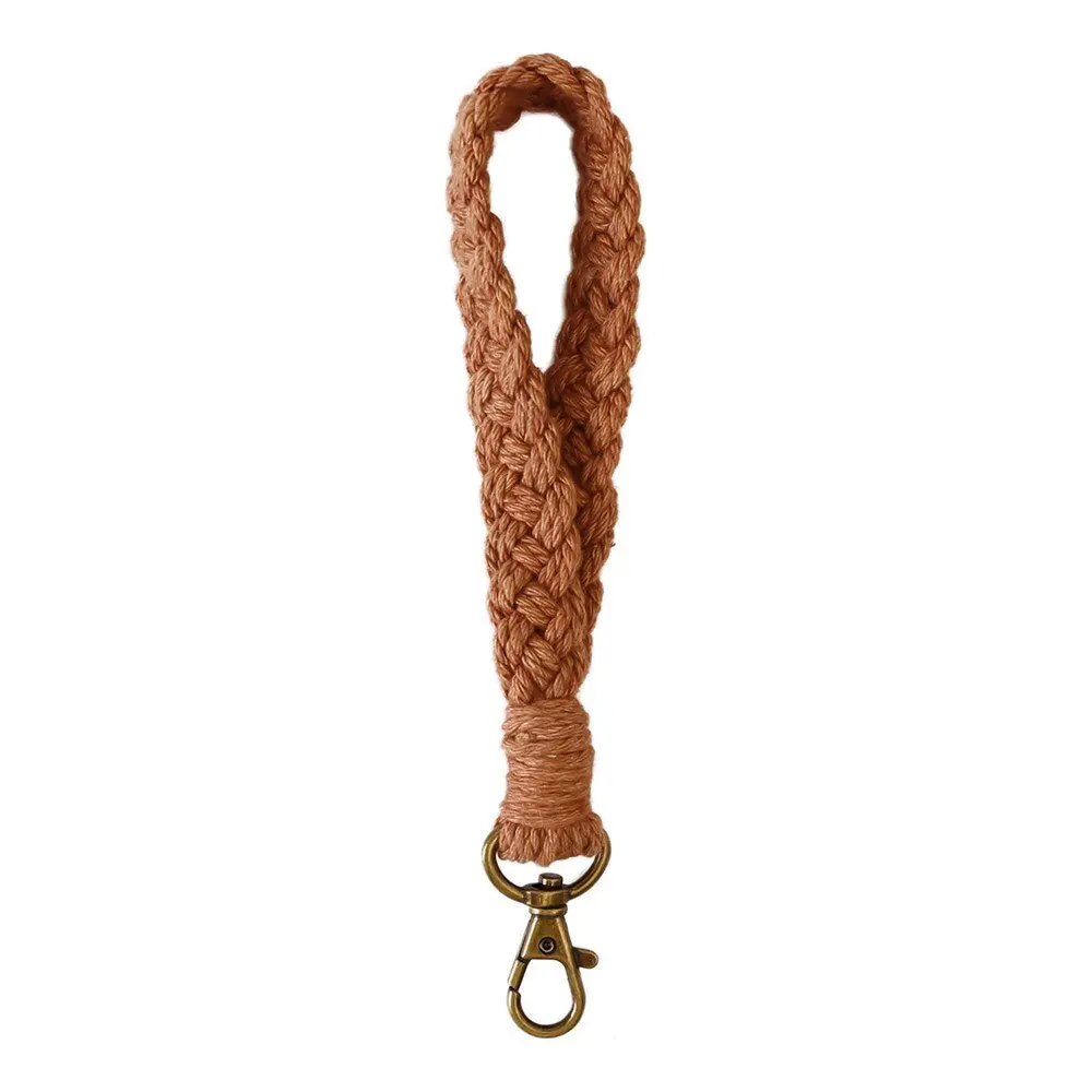 Nøkkelbånd / Håndleddsstropp 18cm - Tekstil - Brun