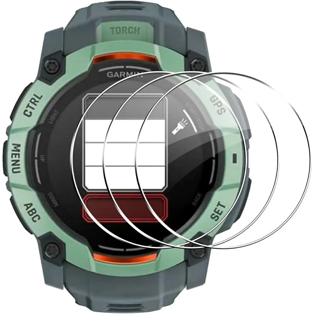 Garmin Instinct 3 AMOLED (45mm) Herdet Beskyttelsesglass - 3 stk