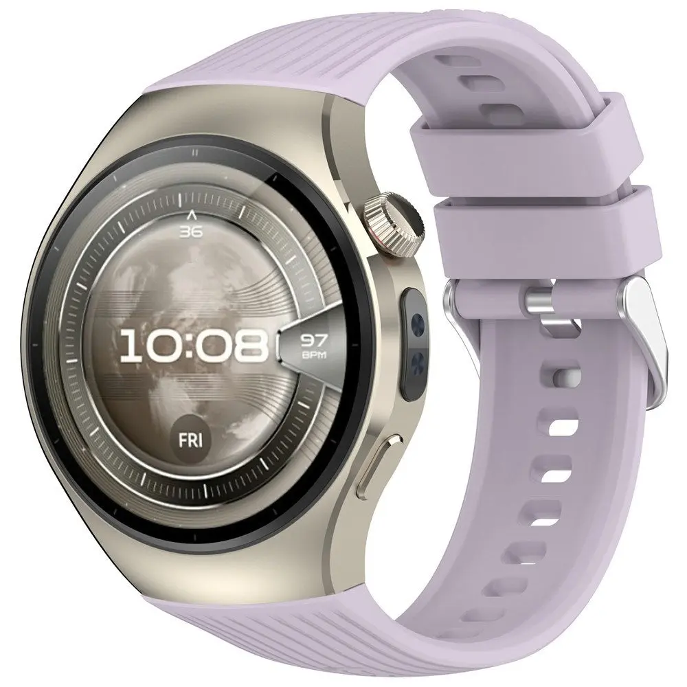 Huawei Watch 5 (42mm) EIDERWOOD Silikon Reim – Lilla