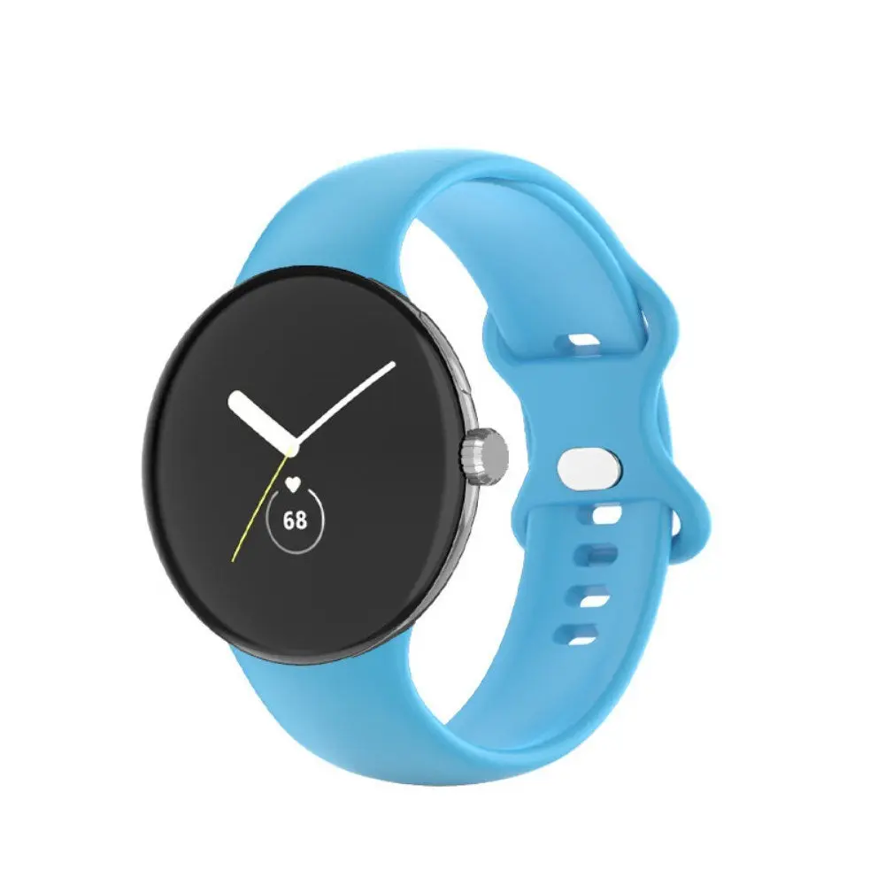 EIDERWOOD Google Pixel Watch 5 / 4 / 3 / 2 / 1 (41mm) Silikon Smartwatch Rem - Lyseblå