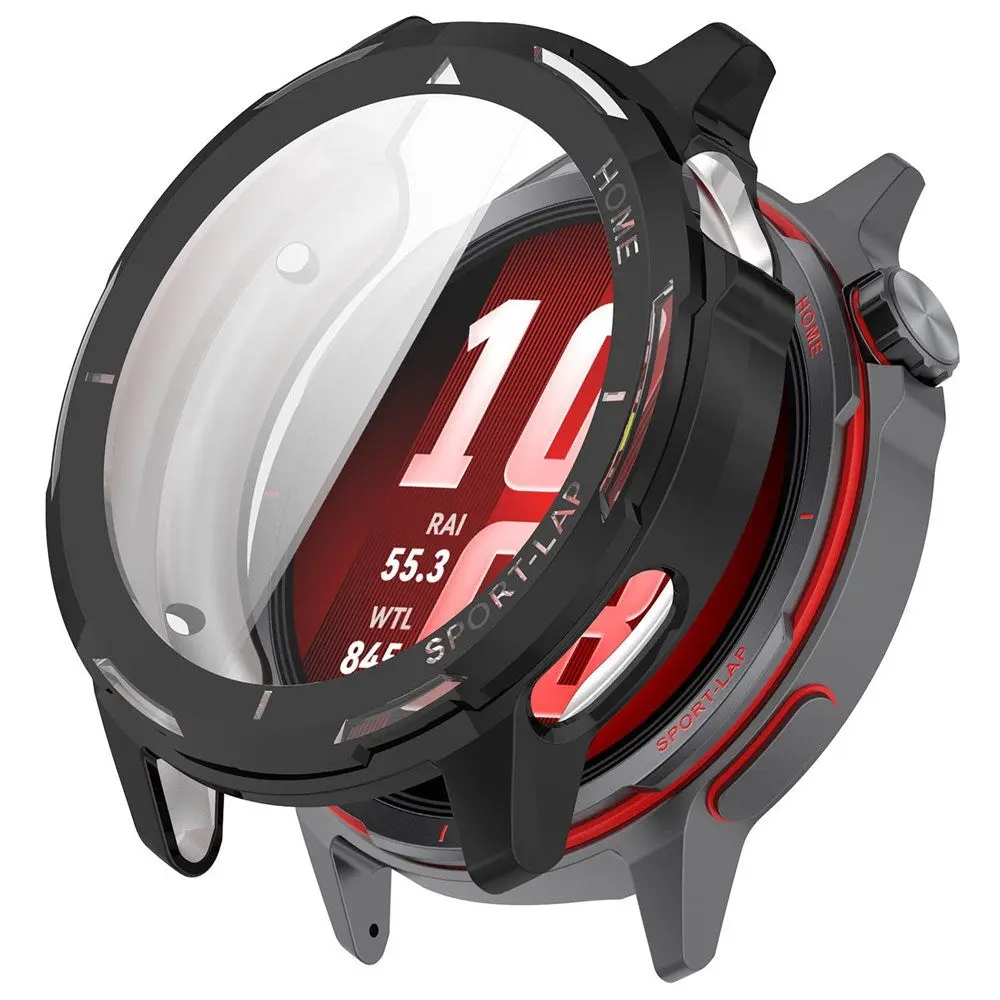 Huawei Watch GT Runner 2 Fleksibelt Plast Deksel - Svart