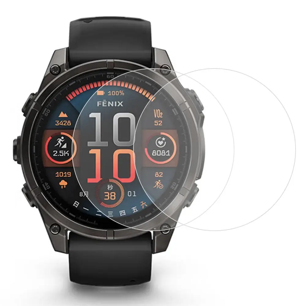Garmin Fenix 8 / 8 Pro (51mm) Beskyttelsesfilm - 2 stk - Gjennomsiktig