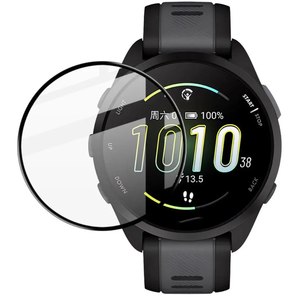 Garmin Forerunner 165 IMAK Plast Beskyttelsesfilm - Svart Kant