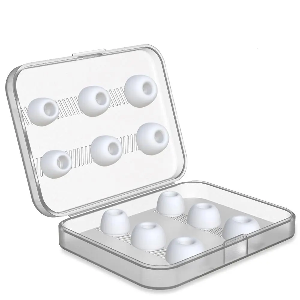 NEW BEE AirPods Pro Ørepropper S / M / L - 6 Par - Hvit