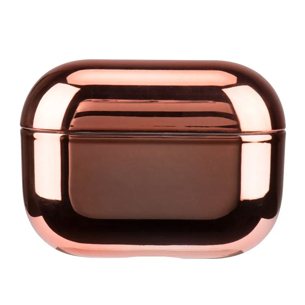 Apple AirPods Pro (2. Gen.) Hardt Plast Deksel med Metallisk Overflate - Rose Gold