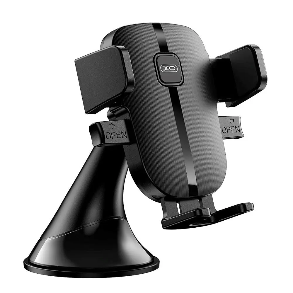 XO C120 Mobiltelefonholder til Bilen - Dashboard Mount - Mobil Max: 55 - 90mm - Svart