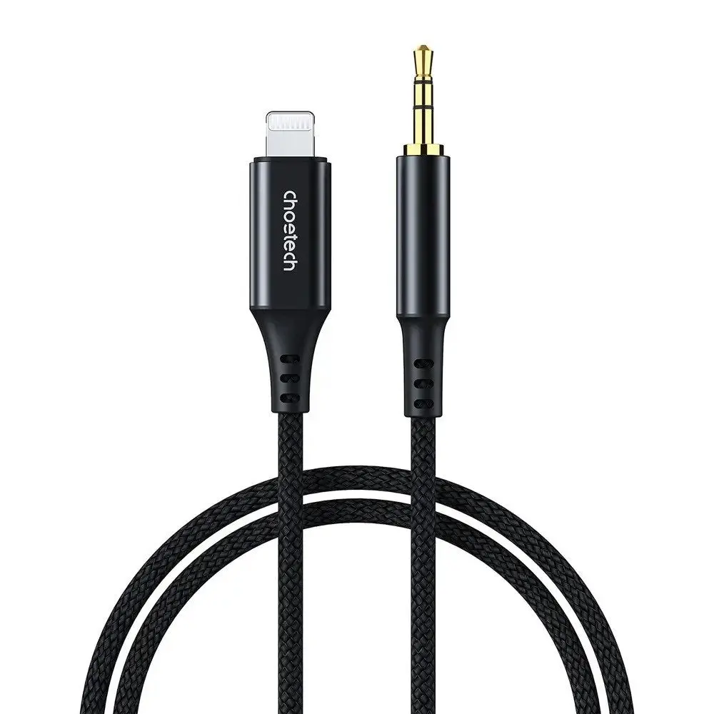 Choetech AUX009 Lightning til 3.5mm Minijack Kabel - 2m - Svart
