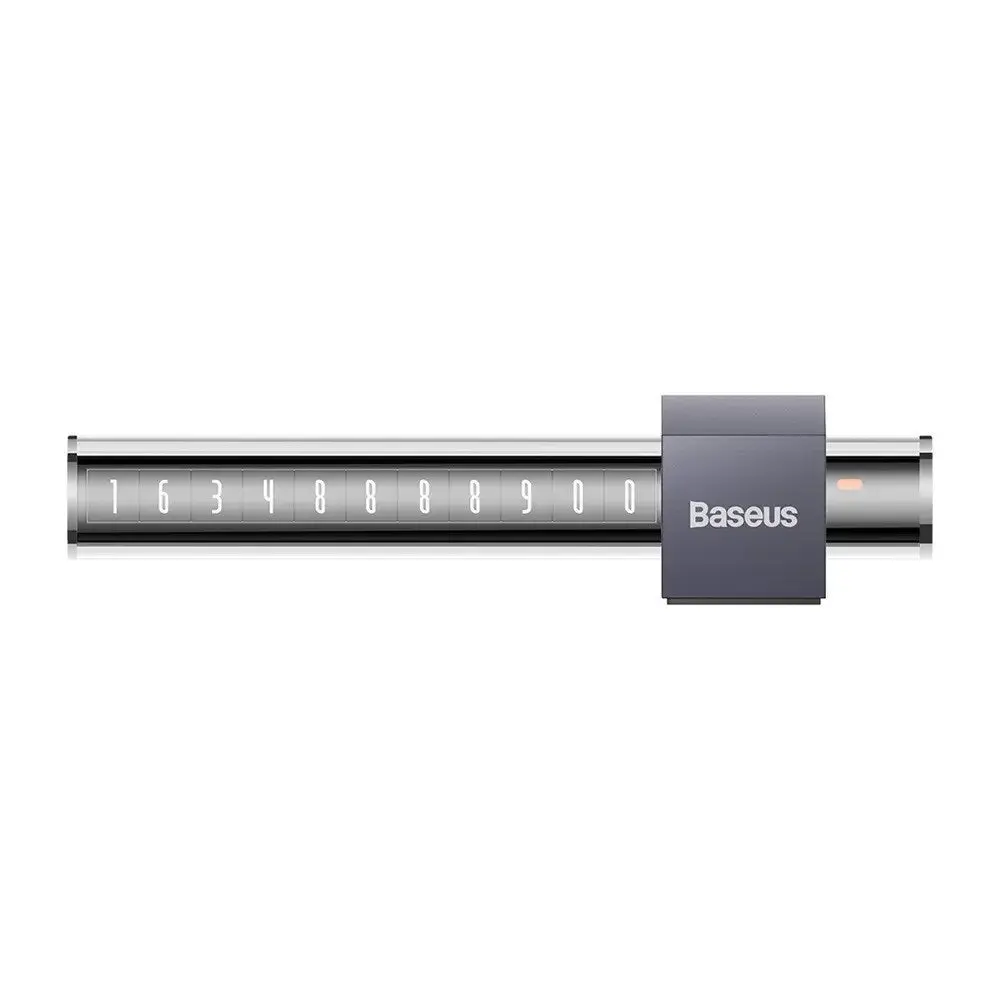 Baseus Parkeringsnummerplate til Instrumentbord - Grå