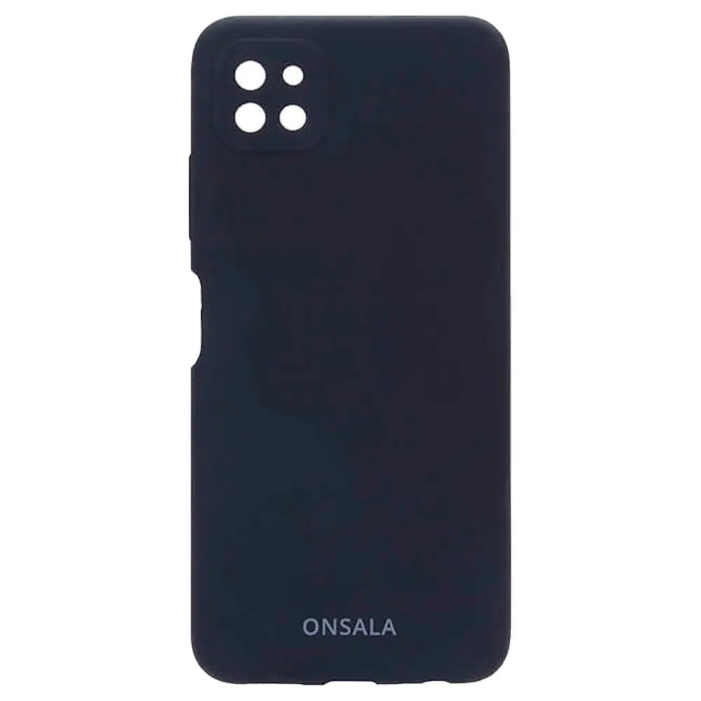 Samsung Galaxy A22 (5G) Onsala Collection Liquid Silicone Bakdeksel - Svart