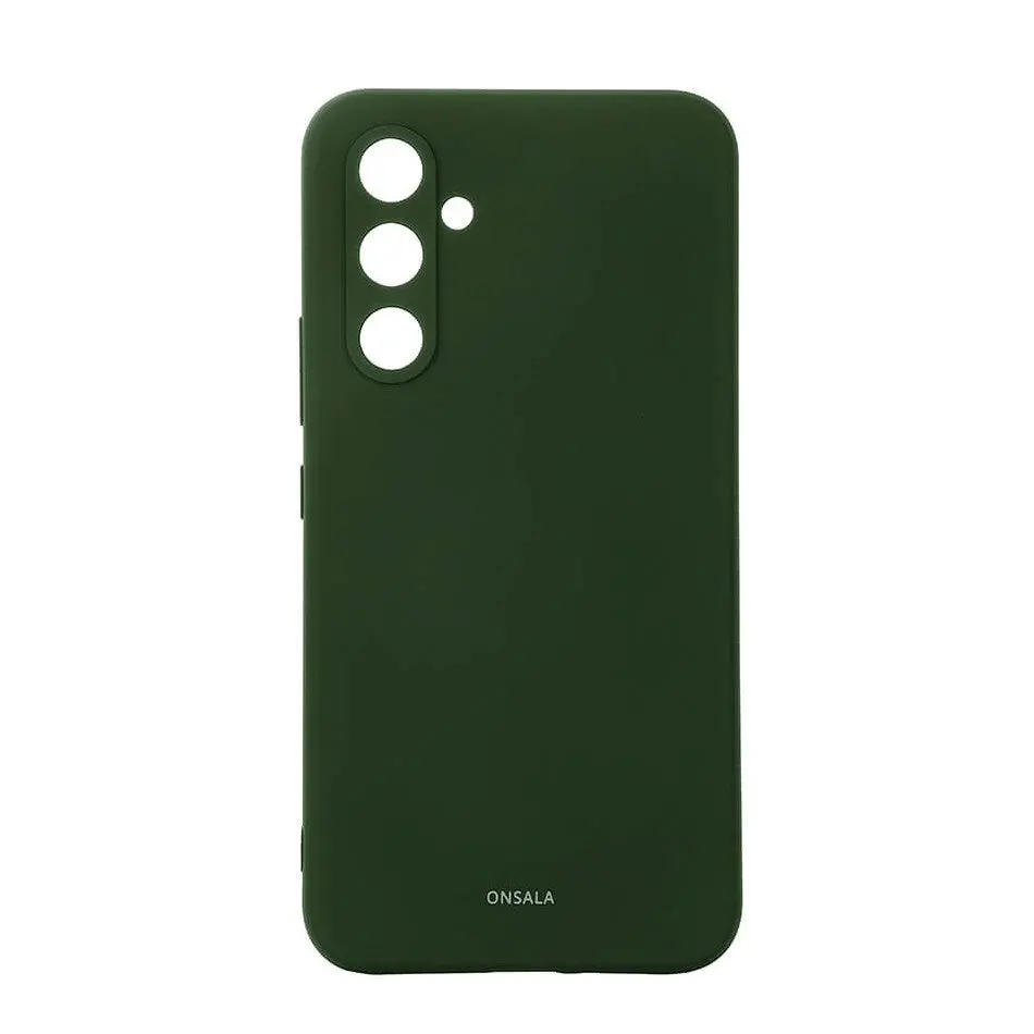 Onsala Samsung Galaxy A55 (5G) Silikon Touch Deksel - Olive Green