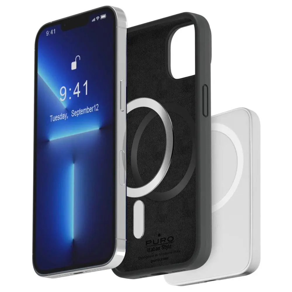 iPhone 14 Pro Max PURO ICON MAG Silikon Deksel - MagSafe Kompatibel