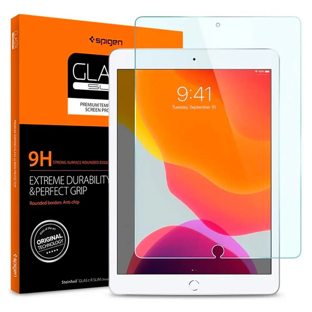 iPad 10.2" (2021 / 2020 / 2019) Spigen Glass.Tr Slim Skjermbeskytter - Herdet Glass