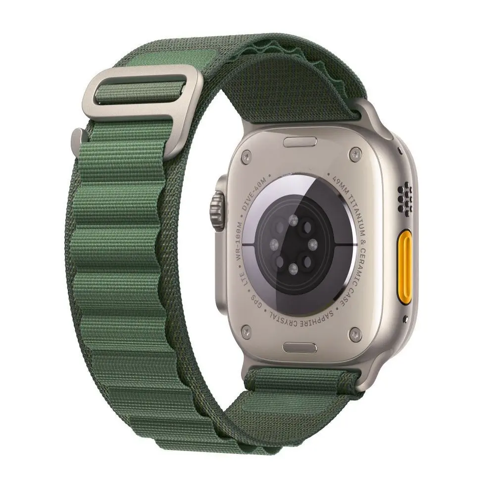Apple Watch (44/SE/45/46/49mm) Tech-Protect Nylon Pro Rem - Grønn