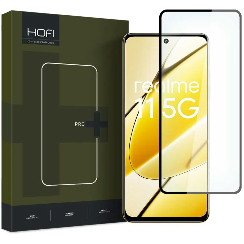 Realme 11 5G Hofi Glass Pro+ Skjermbeskytter - Case Friendly