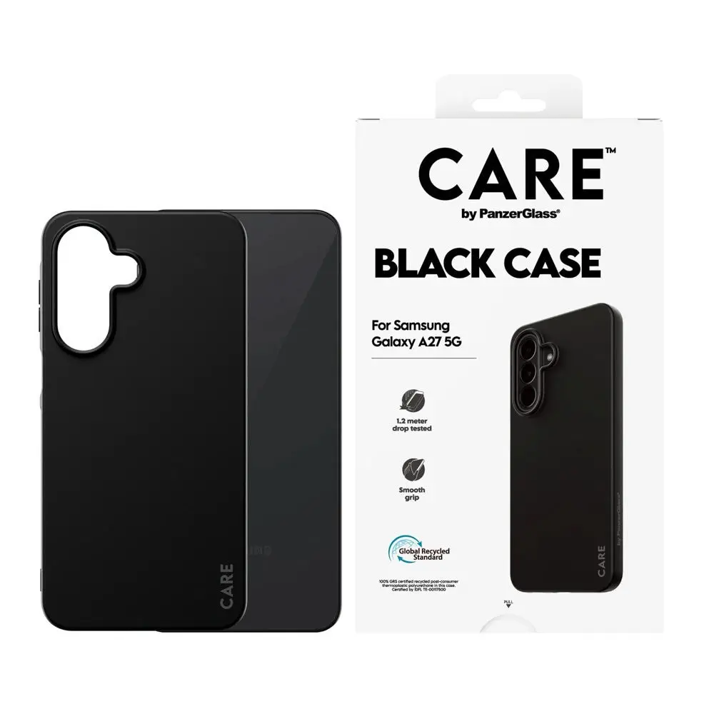 Samsung Galaxy A27 CARE by PanzerGlass Fleksibelt Plast Deksel - Svart