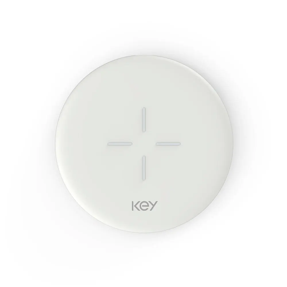 Key 10W trådløs Qi-lader - Hvit