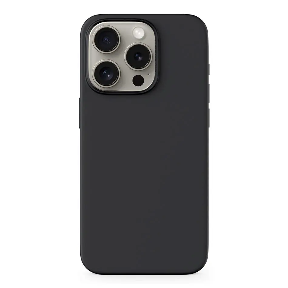 iPhone 15 Pro Epico Silikon Deksel - MagSafe Kompatibel - Svart