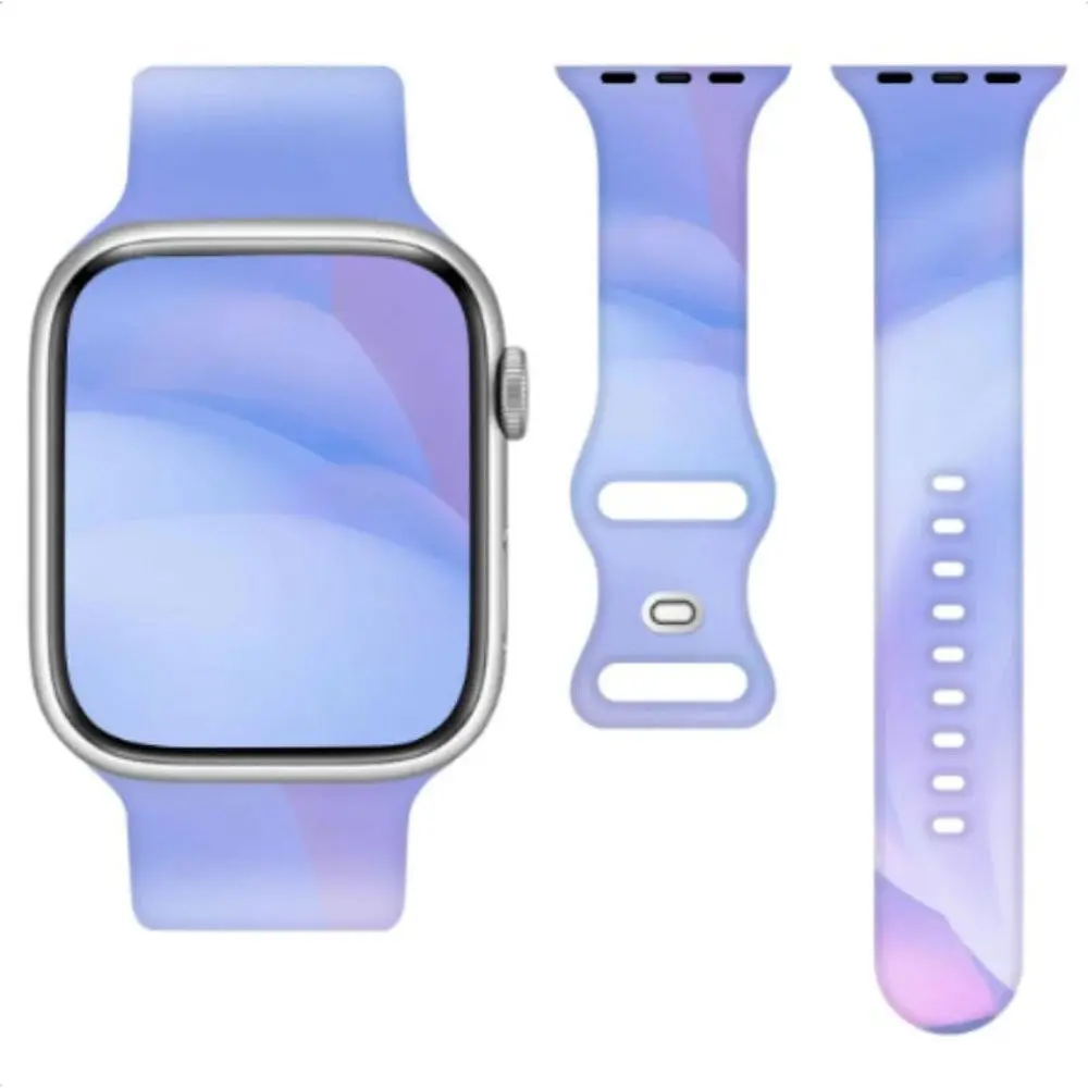 Apple Watch (42/44/SE/45/46/49mm) Telcon Silikon Reim - Blå