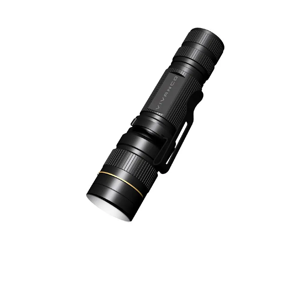 Lommelykt 1W 60lm - Svart
