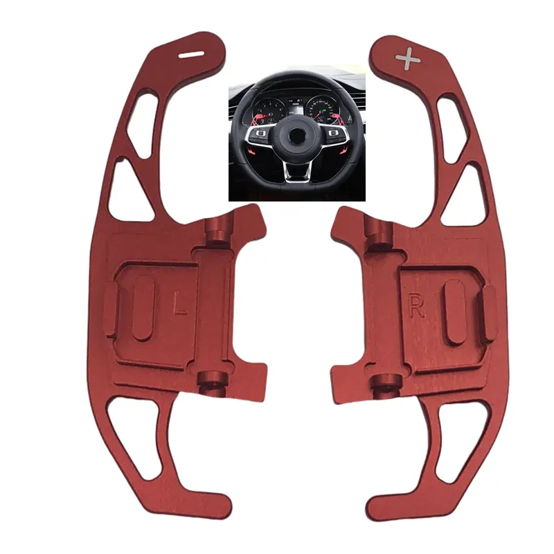 Rattpadler for giring av 1 par Red Volkswagen Golf 7/GTI/GTD/GTE