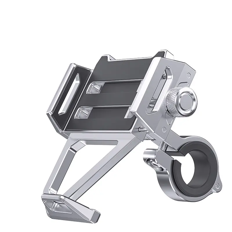 Mobiltelefonholder for sykkel 360-graders rotasjon Silver