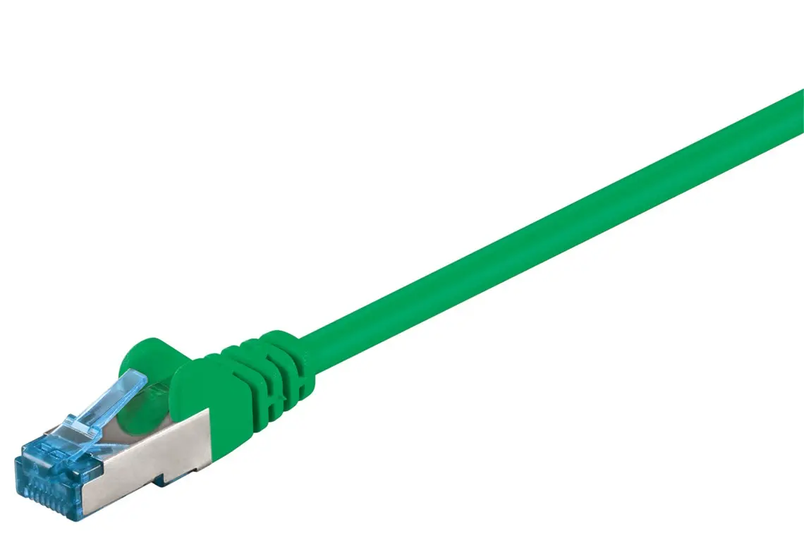 Patchkabel CAT 6A, S/FTP (PiMF), grønn, 50 m