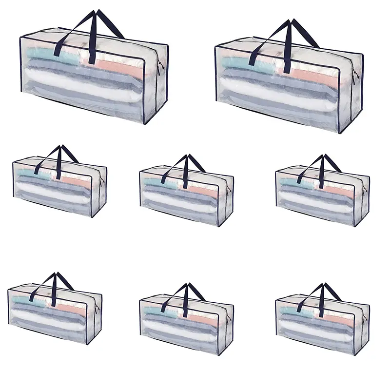 Gjennomsiktig PP vevd flytteveske 8-pack 8-Pack