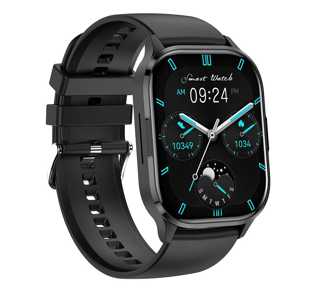 Smartklokke Vanntett Bluetooth-anrops-smartklokke Black