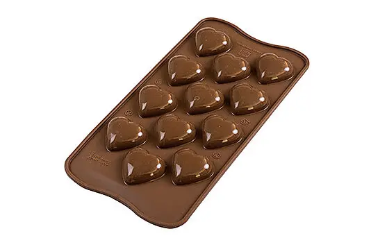 KONFEKTFORM SILIKON HJERTE 3D