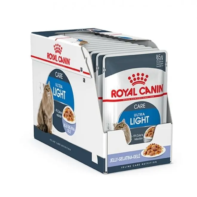 Royal Canin Ultra Light in Jelly 12x85 g - Katt i Norge, katters favorittbutikk