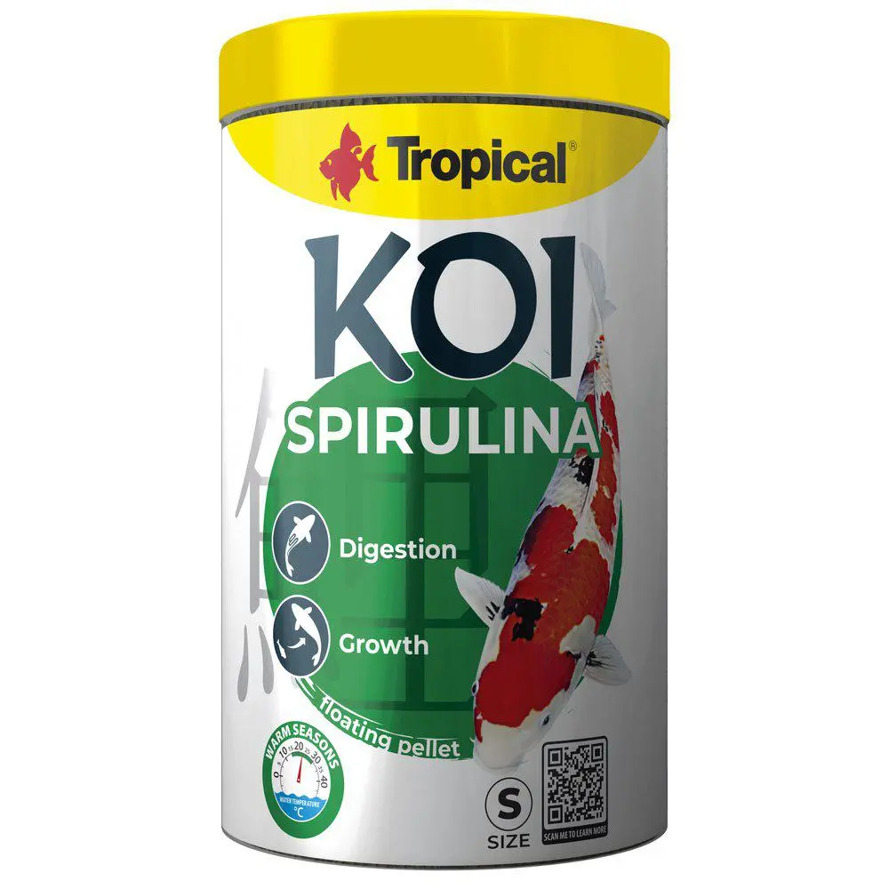 Tropical Koi Spirulina Pellet Size S - Katt i Norge, katters favorittbutikk