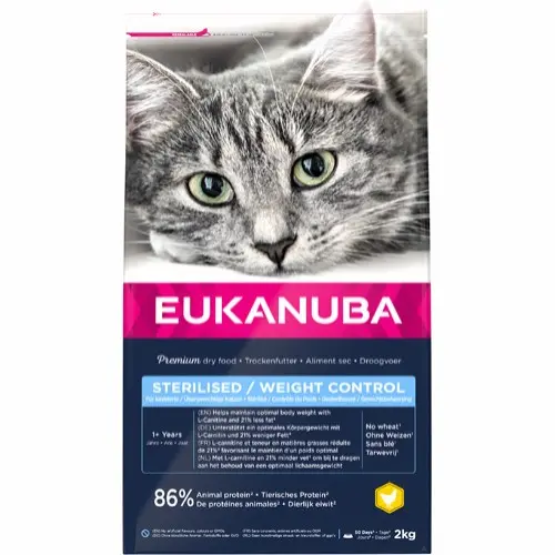 Eukanuba Cat Adult Sterilised & Weight Control Chicken - Katt i Norge, katters favorittbutikk